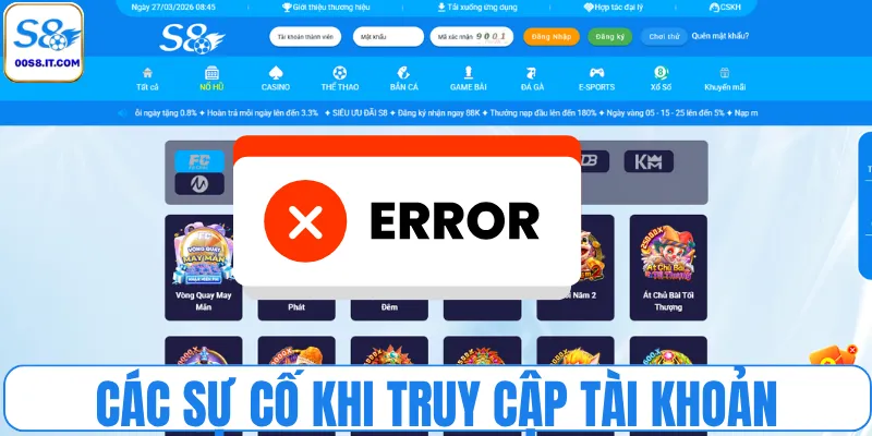 Giải mã các sự cố khi truy cập tài khoản