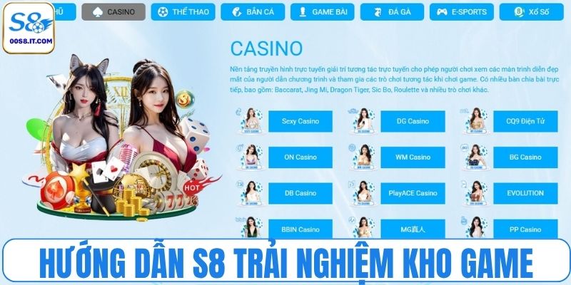Hướng dẫn S8 trải nghiệm với kho game đa dạng