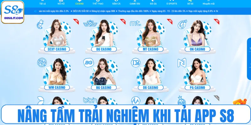 Nâng tầm trải nghiệm khi tải app S8